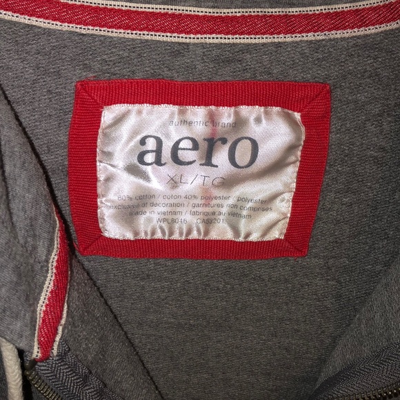 Aeropostale gray zip up hooded jacket - Picture 4 of 7